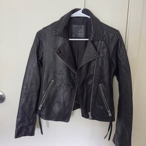 ALL SAINTS Dalby leather jacket size 4